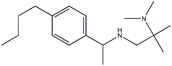 [1-(4-butylphenyl)ethyl][2-(dimethylamino)-2-methylpropyl]amine Struktur