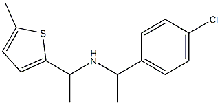 [1-(4-chlorophenyl)ethyl][1-(5-methylthiophen-2-yl)ethyl]amine Struktur