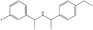 [1-(4-ethylphenyl)ethyl][1-(3-fluorophenyl)ethyl]amine Struktur