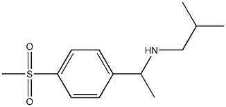 [1-(4-methanesulfonylphenyl)ethyl](2-methylpropyl)amine Struktur