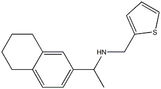 [1-(5,6,7,8-tetrahydronaphthalen-2-yl)ethyl](thiophen-2-ylmethyl)amine Struktur