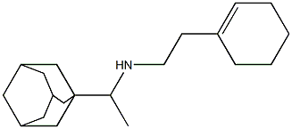 [1-(adamantan-1-yl)ethyl][2-(cyclohex-1-en-1-yl)ethyl]amine Struktur