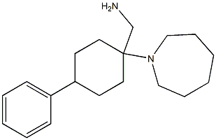 [1-(azepan-1-yl)-4-phenylcyclohexyl]methanamine Struktur