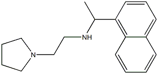 [1-(naphthalen-1-yl)ethyl][2-(pyrrolidin-1-yl)ethyl]amine Struktur