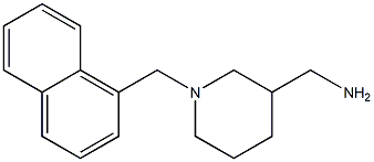 [1-(naphthalen-1-ylmethyl)piperidin-3-yl]methanamine Struktur