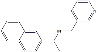 [1-(naphthalen-2-yl)ethyl](pyridin-3-ylmethyl)amine Struktur