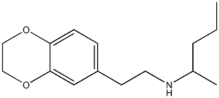 [2-(2,3-dihydro-1,4-benzodioxin-6-yl)ethyl](pentan-2-yl)amine Struktur