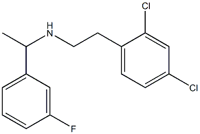 [2-(2,4-dichlorophenyl)ethyl][1-(3-fluorophenyl)ethyl]amine Struktur