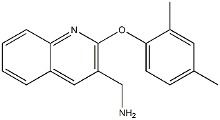 [2-(2,4-dimethylphenoxy)quinolin-3-yl]methanamine Struktur