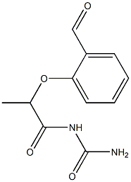 [2-(2-formylphenoxy)propanoyl]urea Struktur