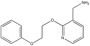 [2-(2-phenoxyethoxy)pyridin-3-yl]methanamine Struktur