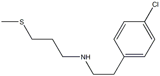 [2-(4-chlorophenyl)ethyl][3-(methylsulfanyl)propyl]amine Struktur