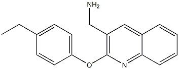 [2-(4-ethylphenoxy)quinolin-3-yl]methanamine Struktur