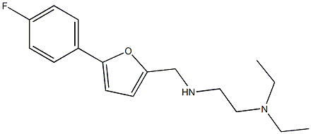 [2-(diethylamino)ethyl]({[5-(4-fluorophenyl)furan-2-yl]methyl})amine Struktur