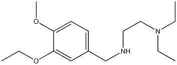 [2-(diethylamino)ethyl][(3-ethoxy-4-methoxyphenyl)methyl]amine Struktur