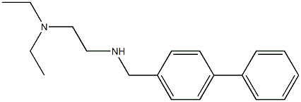 [2-(diethylamino)ethyl][(4-phenylphenyl)methyl]amine Struktur