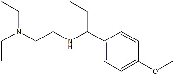 [2-(diethylamino)ethyl][1-(4-methoxyphenyl)propyl]amine Struktur