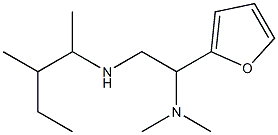 [2-(dimethylamino)-2-(furan-2-yl)ethyl](3-methylpentan-2-yl)amine Struktur