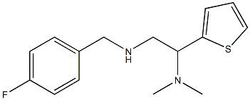 [2-(dimethylamino)-2-(thiophen-2-yl)ethyl][(4-fluorophenyl)methyl]amine Struktur