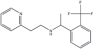 [2-(pyridin-2-yl)ethyl]({1-[2-(trifluoromethyl)phenyl]ethyl})amine Struktur