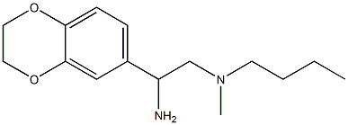 [2-amino-2-(2,3-dihydro-1,4-benzodioxin-6-yl)ethyl](butyl)methylamine Struktur