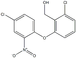 [2-chloro-6-(4-chloro-2-nitrophenoxy)phenyl]methanol Struktur