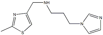 [3-(1H-imidazol-1-yl)propyl][(2-methyl-1,3-thiazol-4-yl)methyl]amine Struktur