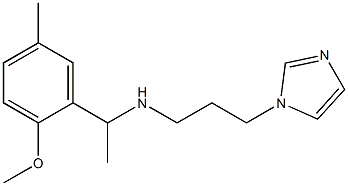 [3-(1H-imidazol-1-yl)propyl][1-(2-methoxy-5-methylphenyl)ethyl]amine Struktur