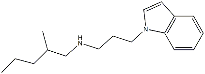 [3-(1H-indol-1-yl)propyl](2-methylpentyl)amine Struktur