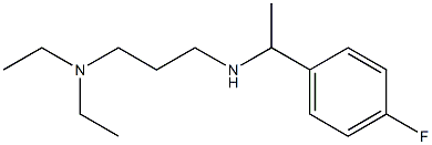 [3-(diethylamino)propyl][1-(4-fluorophenyl)ethyl]amine Struktur