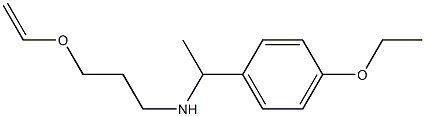 [3-(ethenyloxy)propyl][1-(4-ethoxyphenyl)ethyl]amine Struktur