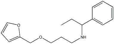 [3-(furan-2-ylmethoxy)propyl](1-phenylpropyl)amine Struktur