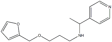 [3-(furan-2-ylmethoxy)propyl][1-(pyridin-4-yl)ethyl]amine Struktur