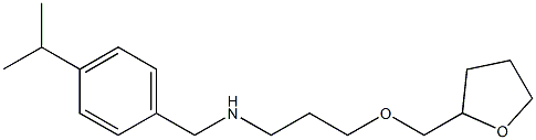 [3-(oxolan-2-ylmethoxy)propyl]({[4-(propan-2-yl)phenyl]methyl})amine Struktur