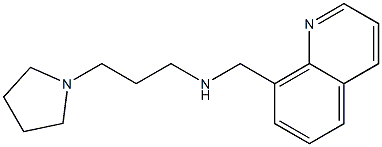 [3-(pyrrolidin-1-yl)propyl](quinolin-8-ylmethyl)amine Struktur