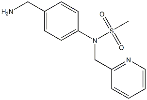 [4-(aminomethyl)phenyl]-N-(pyridin-2-ylmethyl)methanesulfonamide Struktur