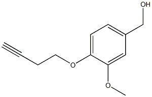 [4-(but-3-yn-1-yloxy)-3-methoxyphenyl]methanol Struktur