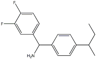 [4-(butan-2-yl)phenyl](3,4-difluorophenyl)methanamine Struktur