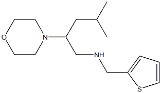 [4-methyl-2-(morpholin-4-yl)pentyl](thiophen-2-ylmethyl)amine Struktur