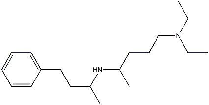 [5-(diethylamino)pentan-2-yl](4-phenylbutan-2-yl)amine Struktur