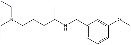 [5-(diethylamino)pentan-2-yl][(3-methoxyphenyl)methyl]amine Struktur