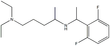 [5-(diethylamino)pentan-2-yl][1-(2,6-difluorophenyl)ethyl]amine Struktur