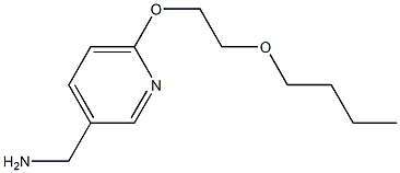 [6-(2-butoxyethoxy)pyridin-3-yl]methanamine Struktur