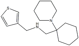 {[1-(piperidin-1-yl)cyclohexyl]methyl}(thiophen-3-ylmethyl)amine Struktur