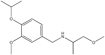 {[3-methoxy-4-(propan-2-yloxy)phenyl]methyl}(1-methoxypropan-2-yl)amine Struktur