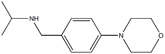 {[4-(morpholin-4-yl)phenyl]methyl}(propan-2-yl)amine Struktur