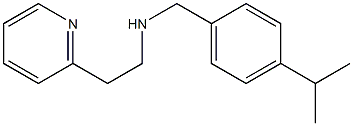 {[4-(propan-2-yl)phenyl]methyl}[2-(pyridin-2-yl)ethyl]amine Struktur