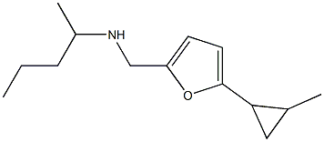 {[5-(2-methylcyclopropyl)furan-2-yl]methyl}(pentan-2-yl)amine Struktur