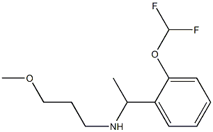 {1-[2-(difluoromethoxy)phenyl]ethyl}(3-methoxypropyl)amine Struktur