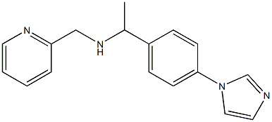 {1-[4-(1H-imidazol-1-yl)phenyl]ethyl}(pyridin-2-ylmethyl)amine Struktur